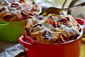 Paleo Coconut Cherry-Raspberry Mug Cake - paleo mug cake