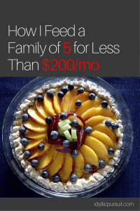 How I feed a family of 5 for less than $200/mo at idyllicpursuit.com