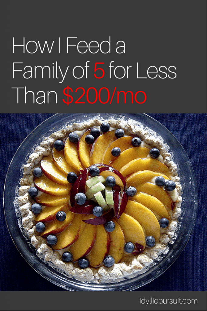 How I feed a family of 5 for less than $200/mo at idyllicpursuit.com