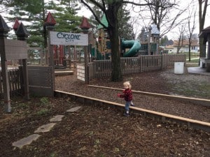 He loves this park! {daddy dressed me!}
