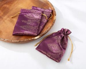 Amethyst Jewel Favor Bags