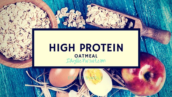 High Protein Oatmeal www.idyllicpursuit.com