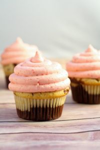 Neapolitan Cupcakes and other strawberry recipes at www.idyllicpursuit.com