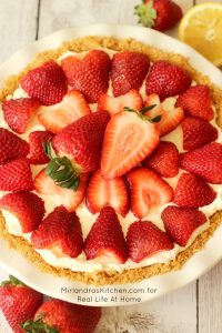 No Bake Strawberry Cheesecake and other strawberry recipes at www.idyllicpursuit.com