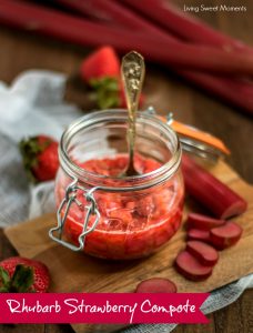 Rhubarb Strawberry Compote and other strawberry recipes at www.idyllicpursuit.com