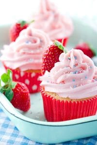 Strawberry Buttercream Frosting and other strawberry recipes at www.idyllicpursuit.com