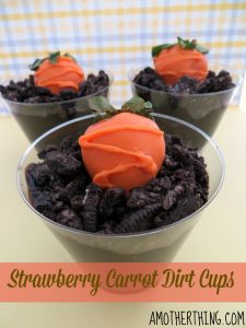 Strawberry Carrot Dirt Cups and other strawberry recipes at www.idyllicpursuit.com