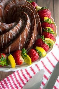 Strawberry Lemonade Bundt Cake and other strawberry recipes at idyllicpursuit.com