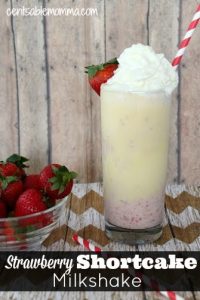 Strawberry Shortcake Milkshake and other strawberry recipes at idyllicpursuit.com