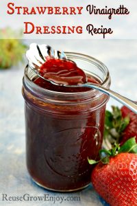 Strawberry Vinaigrette Dressing recipe and other strawberry recipes at www.idyllicpursuit.com