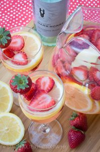 White Wine Strawberry Lemonade Sangria and other strawberry recipes at www.idyllicpursuit.com