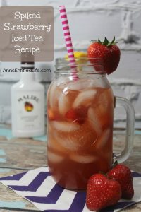 Spiked Strawberry Iced Tea and other strawberry recipes at www.idyllicpursuit.com