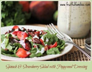 Spinach & Strawberry Salad with Poppyseed Dressing and other strawberry recipes at idyllicpursuit.com
