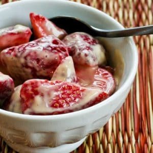 Easy Strawberries Romanoff and other strawberry recipes at idyllicpursuit.com