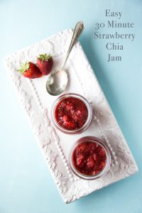 Easy 30 Minute Strawberry Chia Seed Jam and other strawberry recipes at www.idyllicpursuit.com