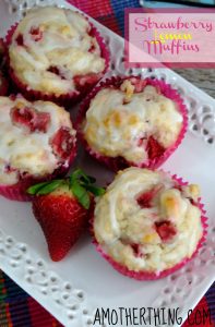 Strawberry Lemon Muffins and other strawberry recipes at www.idyllicpursuit.com