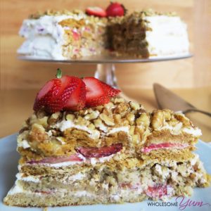 Strawberry Medovick Honey Layer Cake and other strawberry recipes at idyllicpursuit.com