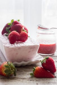 Creamy Strawberry Semifreddo and other strawberry recipes at idyllicpursuit.com