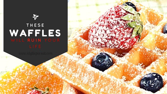Meet the waffles that'll ruin your life. What's the special ingredient?