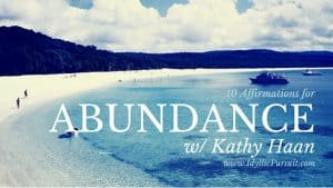 10 affirmations for abundance. Learn how to be "lucky"!