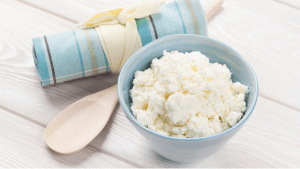 How to Make Homemade Cottage Cheese - picture of homemade cottage cheese