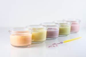 Easy, Natural, and Edible Finger Paint for Baby and other messy activities at idyllicpursuit.com