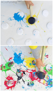 Paint Splat Kids Craft at idyllicpursuit.com