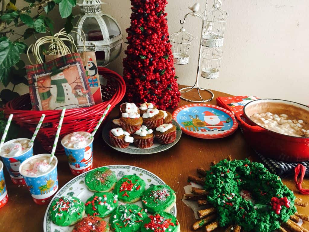 Christmas party tablescape