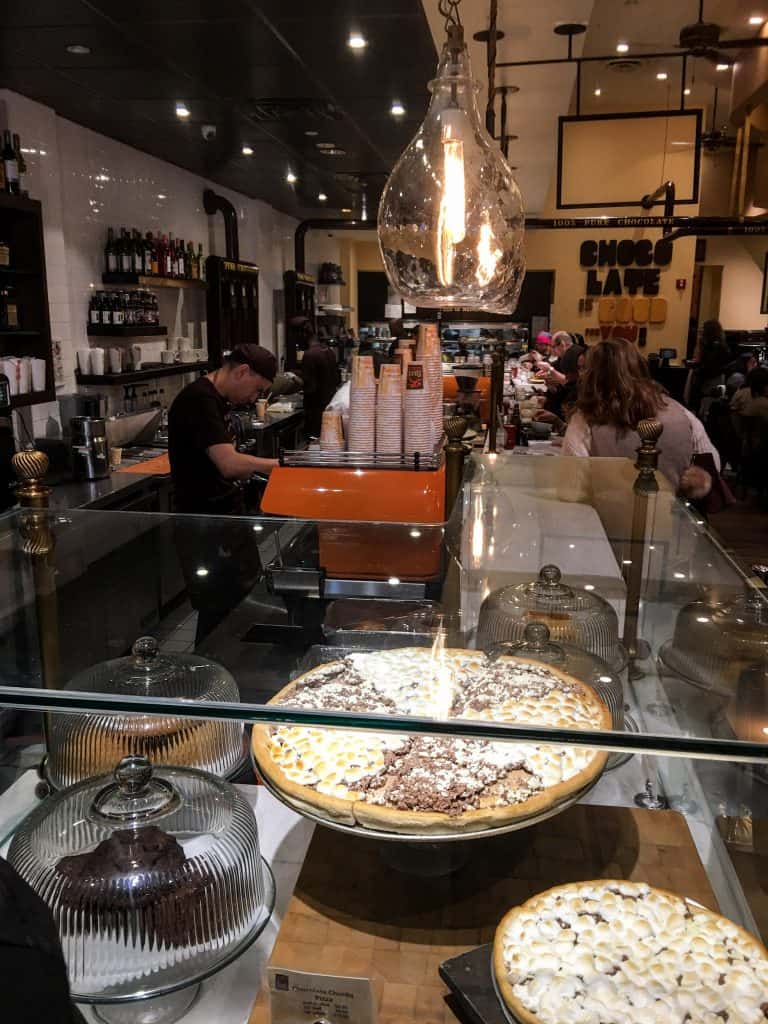 New York City trip with kids: This was at Max Brenner!