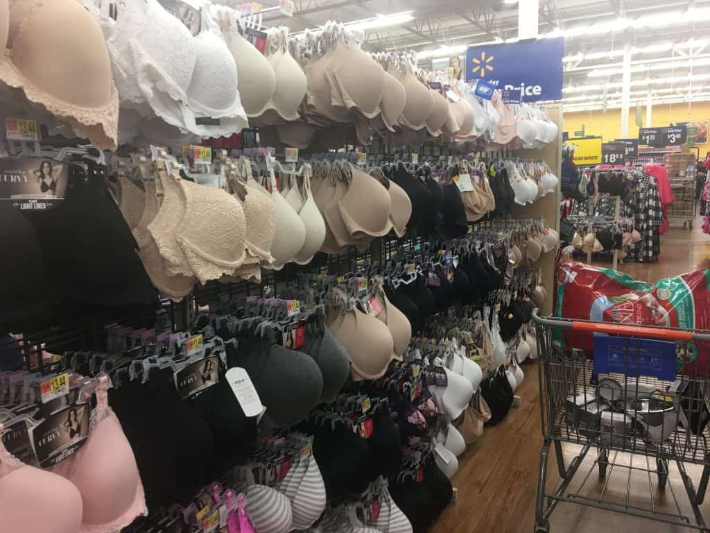 Bra shopping at Walmart