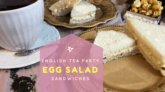 English Tea Party Egg Salad Sandwiches recipe at idyllicpursuit.com