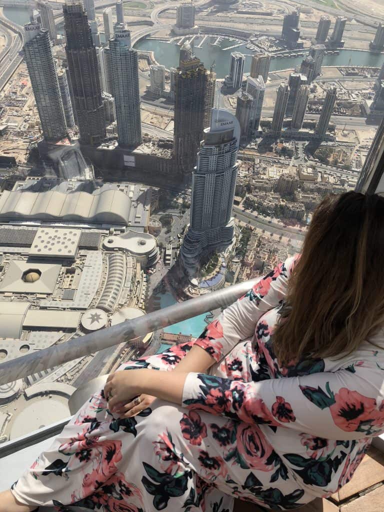 At the top of the Burj Khalifa in the new Sky Lounge in Dubai. The world's tallest building! Idyllicpursuit.com
