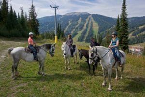 Horseback riding in BC