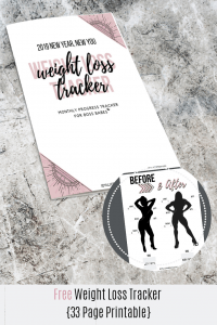 Free weight loss tracker printable