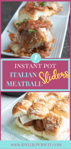 The Best Instant Pot Italian Meatball Sliders