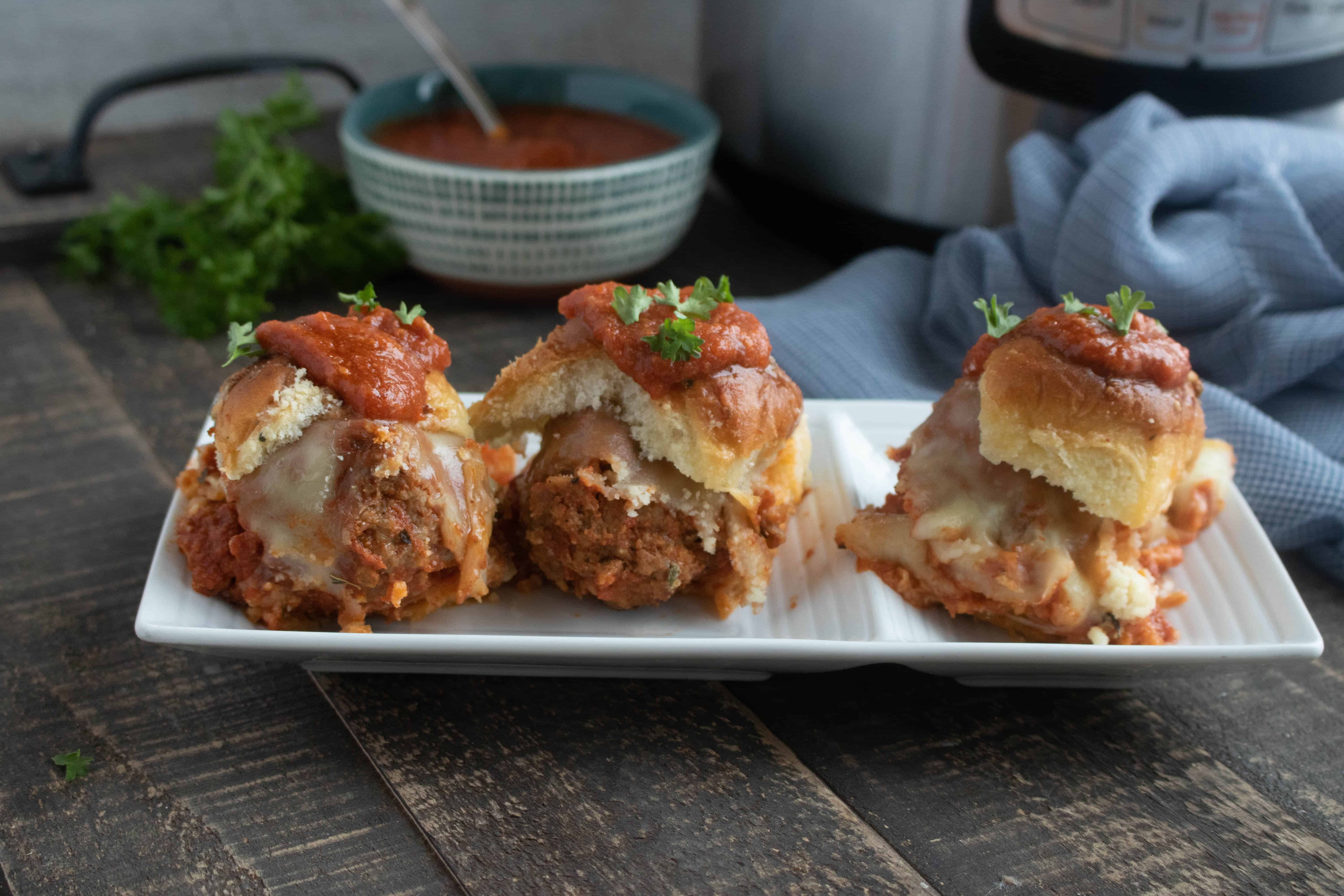 Instant Pot Italian Meatball Sliders