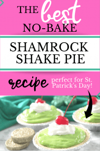 The Best No-Bake Shamrock Shake Pie You'll Ever Make | no bake pie | St. Patrick's Day Recipe | St. Patrick's Day Dessert | Pie Recipe