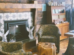 Fireplace at The Broadway in Audubon, Iowa
