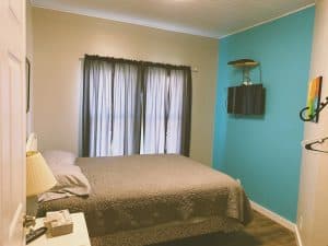 One of the bedrooms at Comfy Corner B&B. where to stay in Audubon, Iowa