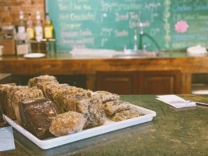 Pastries on the counter The Broadway in Audubon, Iowa