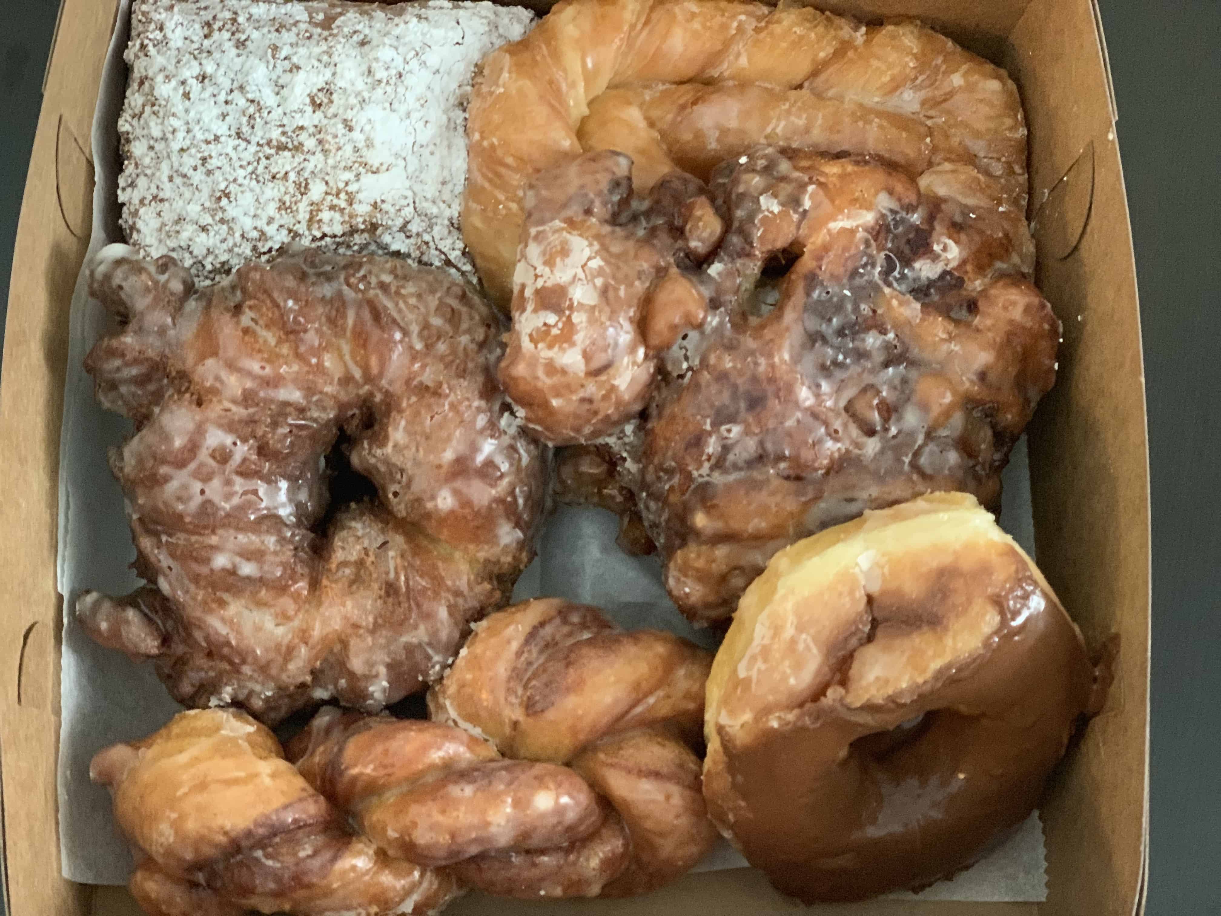 Box of donuts from the Butler County Donut Trail