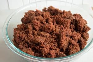 Crumbled cake mixture for german cake balls