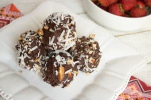german chocolate cake truffle balls
