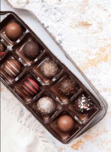 Sugar Plum Chocolates wine box