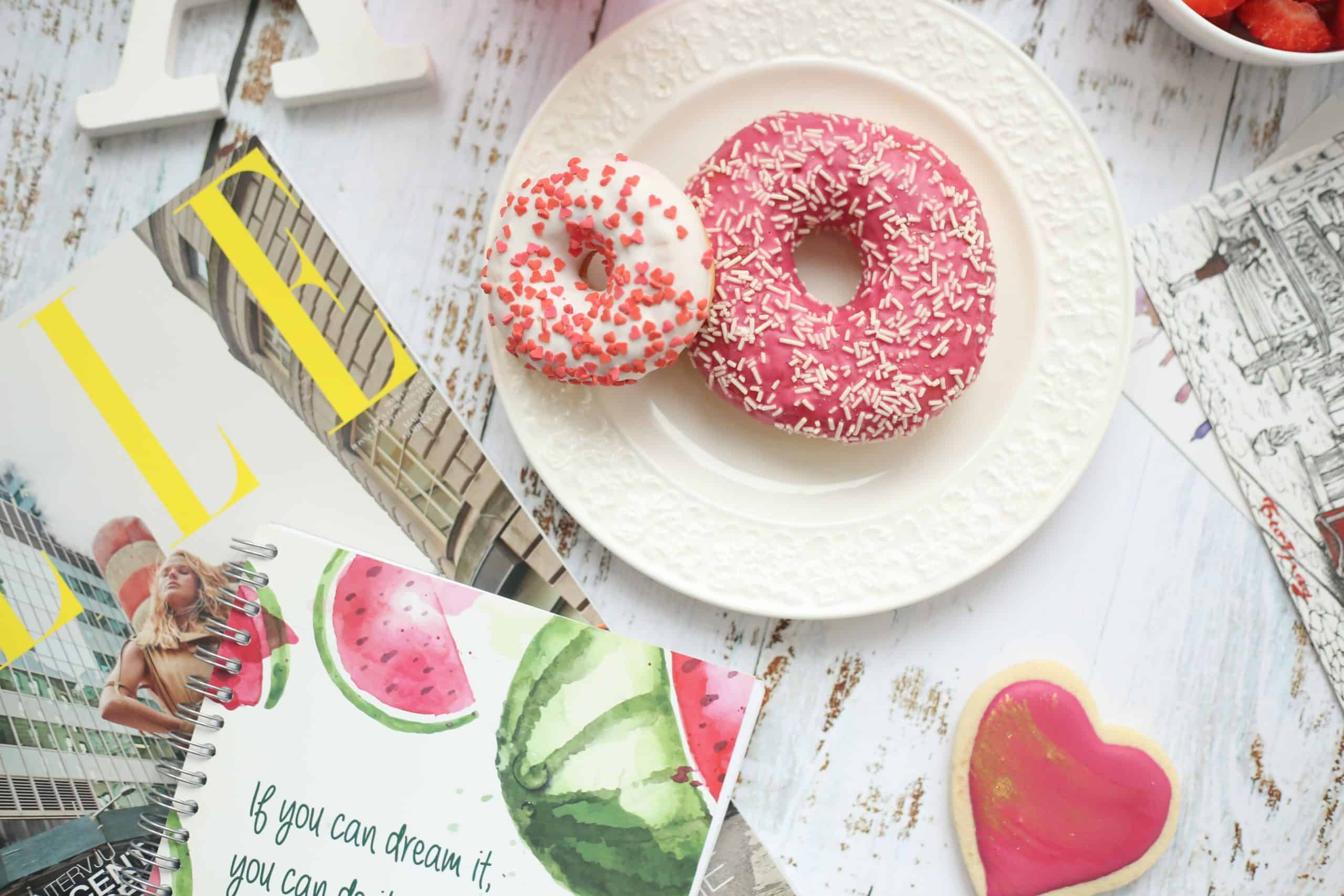 donuts on a plate for the Butler County Donut Trail