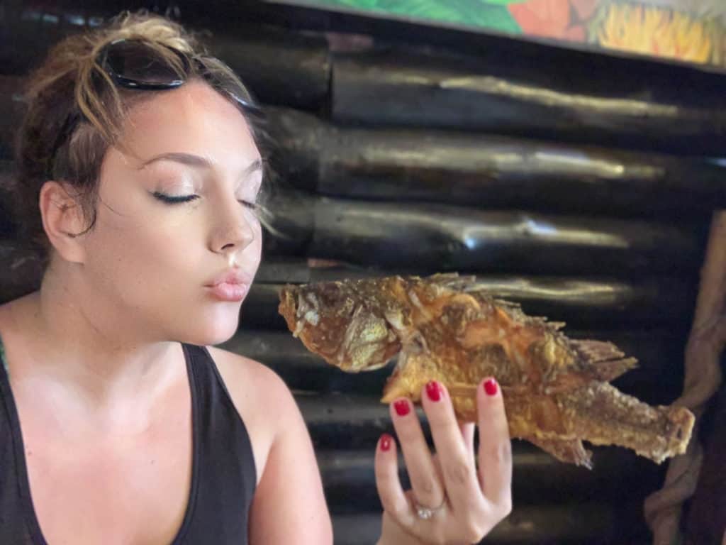 Photos of the Amazon: eating fish in Leticia, Amazonas, Colombia