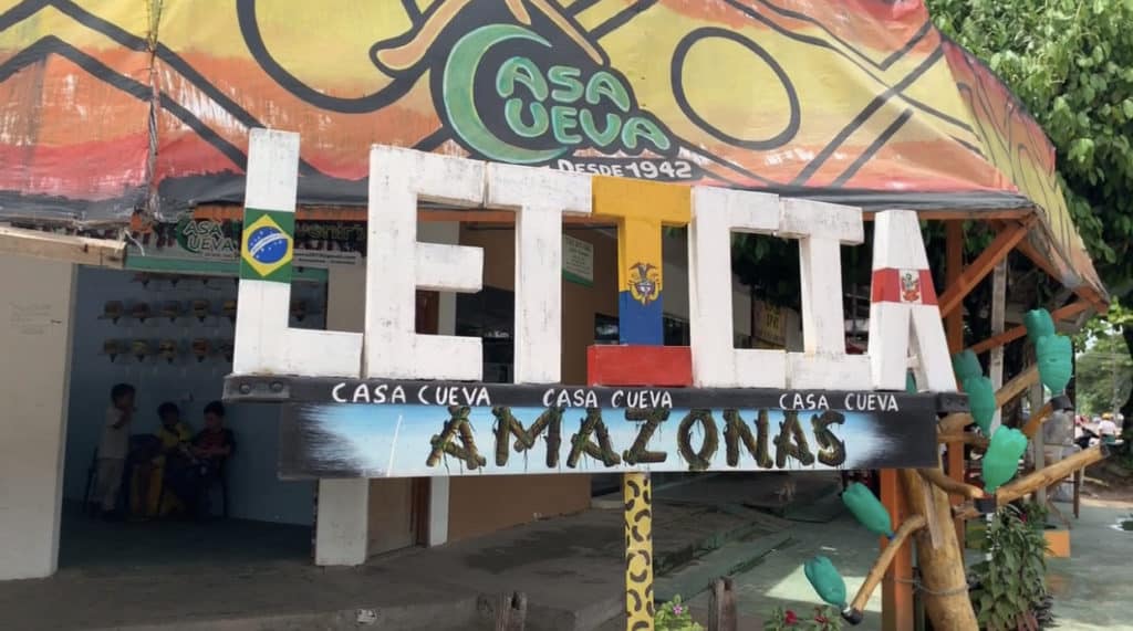 Leticia, Amazonas, Colombia sign