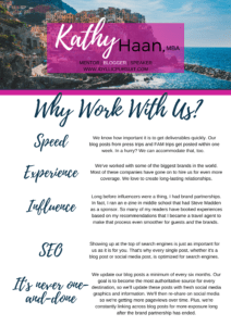 Why work with Idyllic Pursuit, an award winning travel blog by Kathy Haan