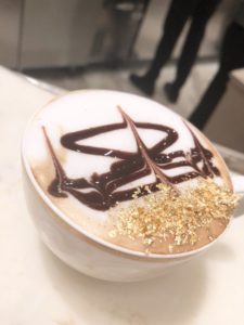 20 photos to inspire you to visit Abu Dhabi - cappuccino at Emirates Palace with gold