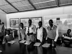 Emarti School children visiting Enonkishu Conservancy in the Maasai Mara, Kenya